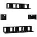 Set mobile TV 7 pcs Rovere nero 80 x 30 x 30 cm - Foto miniatura 8