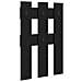 Appendiabiti a muro Rovere nero 65 x 3 x 100 cm - Foto miniatura 1