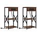 Mobiletti da Notte 2 pcs Rovere marrone 41 x 31 x 76 cm - Foto miniatura 1