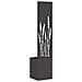 Vaso da Giardino con Pannello Decorativo Nero 32 x 140 cm - Foto miniatura 7