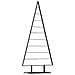 Albero di Natale in metallo con supporto Nero 210 cm Acciaio - Foto miniatura 1