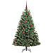 Albero di Natale Artificiale con Rami Pieghevoli Verde 150 cm - Foto miniatura 3