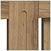 Copertura per radiatori Rovere artigianale 112 x 19 x 81,5 cm - Foto miniatura 8