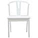 Sedia da pranzo 2 pcs Bianco e Bianco Legno di gomma solido - Foto miniatura 5