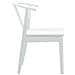 Sedia da pranzo 2 pcs Bianco e Bianco Legno di gomma solido - Foto miniatura 6