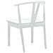 Sedia da pranzo 2 pcs Bianco e Bianco Legno di gomma solido - Foto miniatura 7