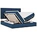 Letto con luci a strisce a LED Blu 200 x 200 cm Tessuto - Foto miniatura 1