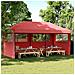 Tenda Party Borgogna 292 x 580 x 315 cm Tessuto Oxford - Foto miniatura 2