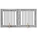 Cancello per cani con supporti 2 pcs Grigio Sonoma 80 x 80 cm - Foto miniatura 1