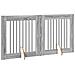 Cancello per cani con supporti 2 pcs Grigio Sonoma 80 x 80 cm - Foto miniatura 4