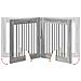 Cancello per cani con supporti 2 pcs Grigio Sonoma 80 x 80 cm - Foto miniatura 8