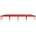 Tenda Party Rosso 1200 x 300 x 255 cm PE e Acciaio - Foto miniatura 2