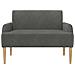 Loveseat con bottoni imbottiti Grigio Scuro 116 x 67 x 81 cm - Foto miniatura 3