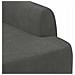 Loveseat con bottoni imbottiti Grigio Scuro 116 x 67 x 81 cm - Foto miniatura 6