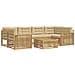 Set di divani da esterno 7 pcs Bianco e Beige - Foto miniatura 1