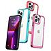 Custodia Outer Space Per Iphone 12 Pro Max Con Cover Rigida E Cornice Gel, Colore Blu. - Foto miniatura 1