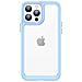 Custodia Outer Space Per Iphone 12 Pro Max Con Cover Rigida E Cornice Gel, Colore Blu. - Foto miniatura 4