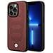 Custodia Bmw Bmhmp14l22rpsr Per Iphone 14 Pro 6.1 Bordeaux /porpora Con Motivo In Pelle Magsafe - Foto miniatura 1