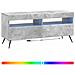 Mobile TV LED Grigio Cemento Legno ingegnerizzato - Foto miniatura 3