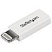 Adattatore connettore dongle Micro USB ad Apple Lightning a 8 pin per iPhone / iPad / iPod - Bianco - Foto miniatura 1