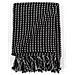 Copriletto in Cotone a Quadri 125x150 cm Nero - Foto miniatura 2