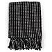 Copriletto in Cotone a Quadri 125x150 cm Nero - Foto miniatura 5