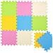 Tappeto Puzzle Per Bambini Da Zero Morbido Tappetino Gioco Neonati Pastello - Foto miniatura 1