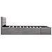 Giroletto Con Contenitore Grigio Talpa In Tessuto 140x200 Cm - Foto miniatura 6