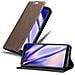Custodia Compatibile Con Samsung Galaxy A7 2018 In Bruno Caffè - Coperchio Protettiva Con Chiusura Magnetica, Funzione Stand E Tasca Per Le Carte - Foto miniatura 1