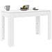 Tavolo da Pranzo Bianco 120x60x76 cm in Legno Multistrato - Foto miniatura 5