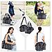 Pannolini Per Neonati Modifica Tote Bag Messaggero Della Cartella Di Viaggio Diaper Weekender Bag W Carrozzina Cinghie 12 Tasche Grande Spazio Di Archiviazione Per Tutti Per Beb (classic Grey)  - Foto miniatura 2