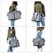 Pannolini Per Neonati Modifica Tote Bag Messaggero Della Cartella Di Viaggio Diaper Weekender Bag W Carrozzina Cinghie 12 Tasche Grande Spazio Di Archiviazione Per Tutti Per Beb (classic Grey)  - Foto miniatura 3