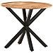 Tavolino Di Servizio 68x68x56 Cm In Legno Massello Di Acacia - Foto miniatura 10