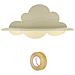 Ripiano Di Legno Nube 39 Cm + Washi Tape Dorato 5 M - Foto miniatura 1
