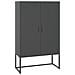 Credenza Alta Antracite 80x35x135 Cm In Acciaio - Foto miniatura 2