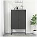 Credenza Alta Antracite 80x35x135 Cm In Acciaio - Foto miniatura 1