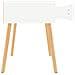 Comodini 2pz Bianco Lucido 40x40x56 cm in Legno Multistrato - Foto miniatura 3