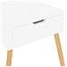 Comodini 2pz Bianco Lucido 40x40x56 cm in Legno Multistrato - Foto miniatura 5