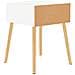 Comodini 2pz Bianco Lucido 40x40x56 cm in Legno Multistrato - Foto miniatura 6
