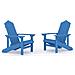 Sedie Da Giardino Adirondack 2 Pz In Hdpe Blu Acqua - Foto miniatura 2