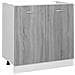 Mobiletto “Lyon” Grigio Sonoma 80x46x81,5 cm - Foto miniatura 1