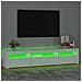 Mobile Porta TV con Luci LED Bianco 195x35x40 cm - Foto miniatura 4