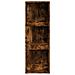 Scaffale Angolare Rovere Fumo 33x33x100 Cm Legno Multistrato - Foto miniatura 11