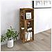 Scaffale Angolare Rovere Fumo 33x33x100 Cm Legno Multistrato - Foto miniatura 1