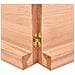Ripiano Muro Marrone 140x50x (2-6) cm Massello Rovere Trattato - Foto miniatura 8