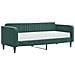 Divano Letto Con Materasso Verde Scuro 90x200 Cm In Velluto - Foto miniatura 1