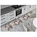 Tappeto Passatoia Cucina Antiscivolo Sottolavello Digitale Fantasie Varie 50x180 Cuori Grigio - Foto miniatura 1