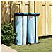 Porta Sacchi Spazzatura 2 Pz Nero E Blu 120 L In Pp - Foto miniatura 4