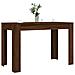 Tavolo Da Pranzo Rovere Marrone 120x60x76 Cm Legno Multistrato - Foto miniatura 2