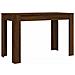 Tavolo Da Pranzo Rovere Marrone 120x60x76 Cm Legno Multistrato - Foto miniatura 1